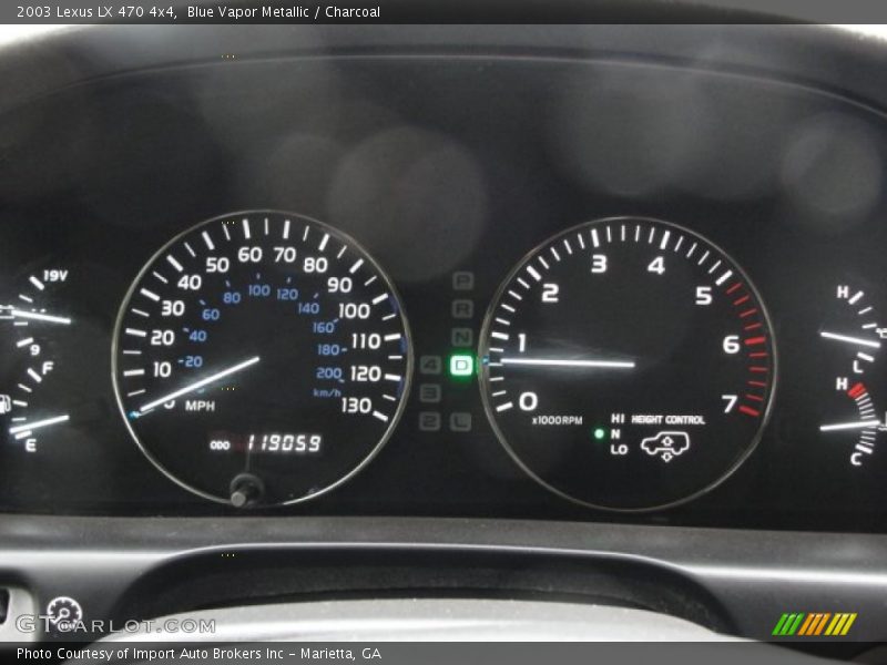 Blue Vapor Metallic / Charcoal 2003 Lexus LX 470 4x4