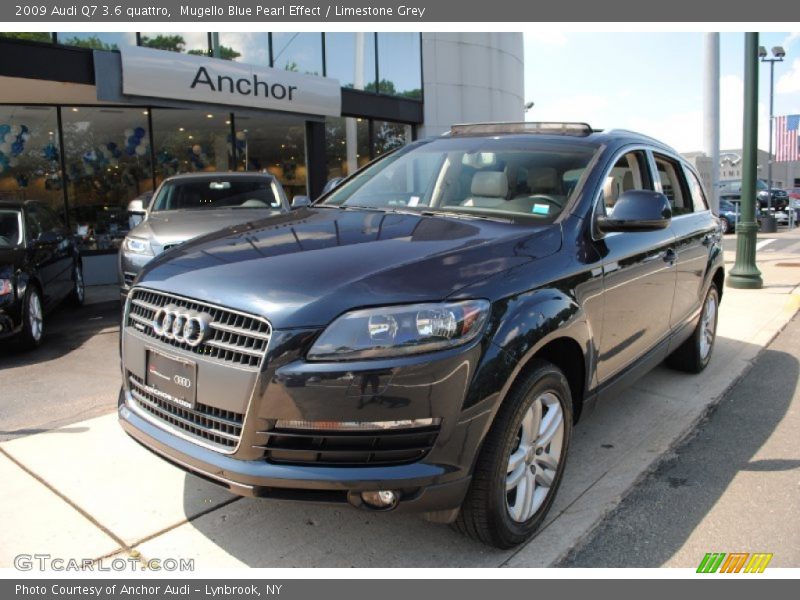 Mugello Blue Pearl Effect / Limestone Grey 2009 Audi Q7 3.6 quattro