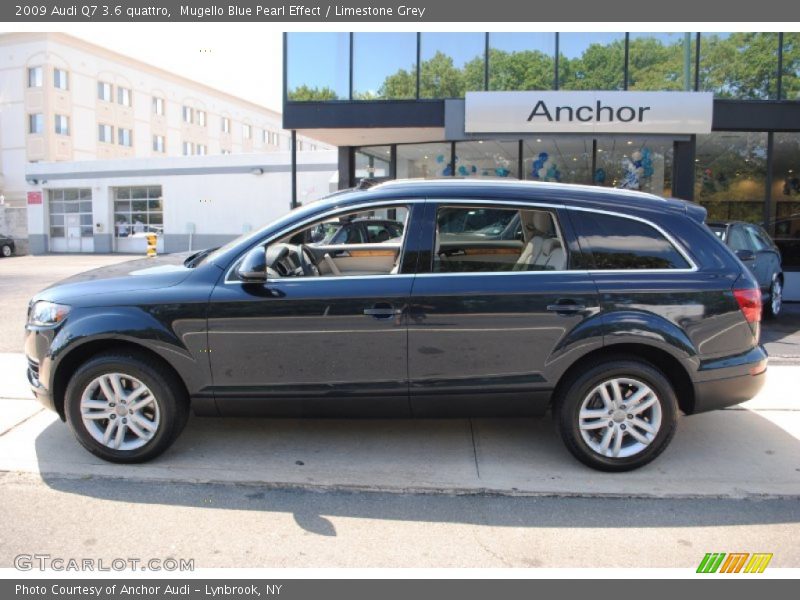 Mugello Blue Pearl Effect / Limestone Grey 2009 Audi Q7 3.6 quattro