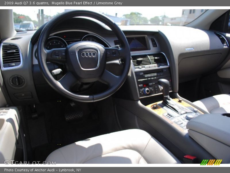 Mugello Blue Pearl Effect / Limestone Grey 2009 Audi Q7 3.6 quattro