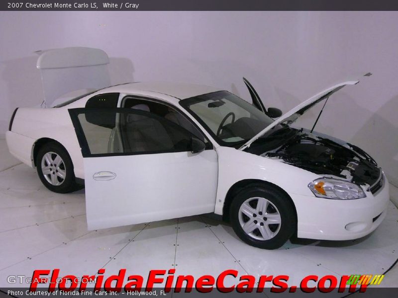 White / Gray 2007 Chevrolet Monte Carlo LS