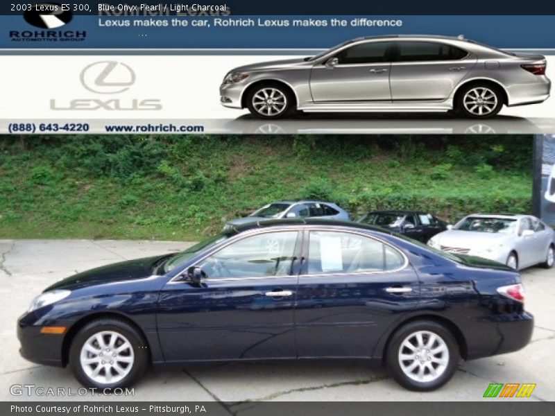 Blue Onyx Pearl / Light Charcoal 2003 Lexus ES 300