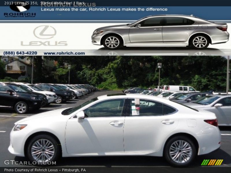 Starfire White Pearl / Black 2013 Lexus ES 350