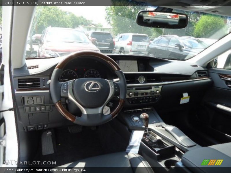Starfire White Pearl / Black 2013 Lexus ES 350