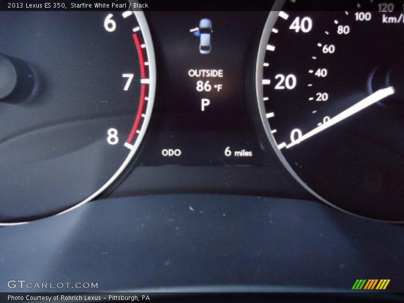 Starfire White Pearl / Black 2013 Lexus ES 350