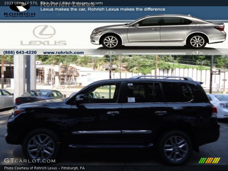 Black Onyx / Black/Mahogany Accents 2013 Lexus LX 570