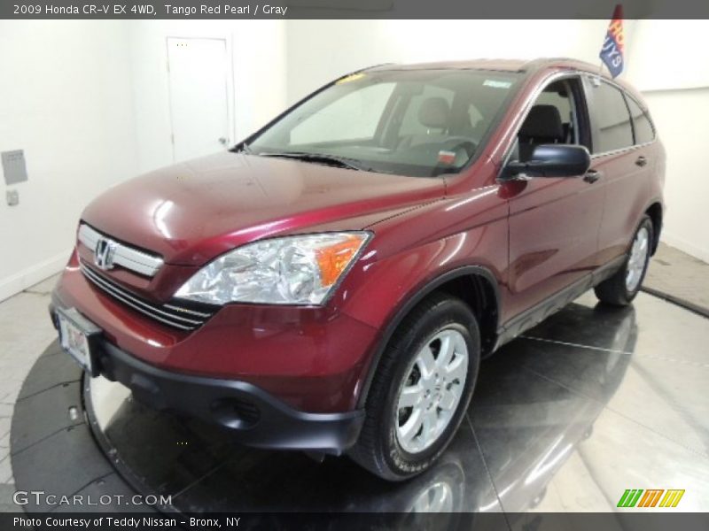 Tango Red Pearl / Gray 2009 Honda CR-V EX 4WD