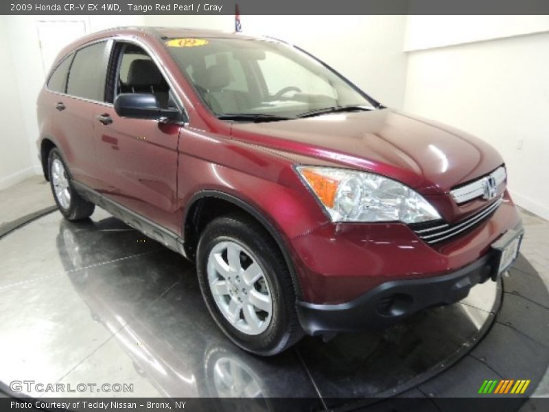 Tango Red Pearl / Gray 2009 Honda CR-V EX 4WD