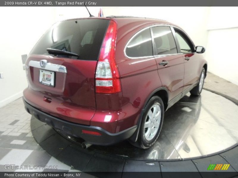 Tango Red Pearl / Gray 2009 Honda CR-V EX 4WD