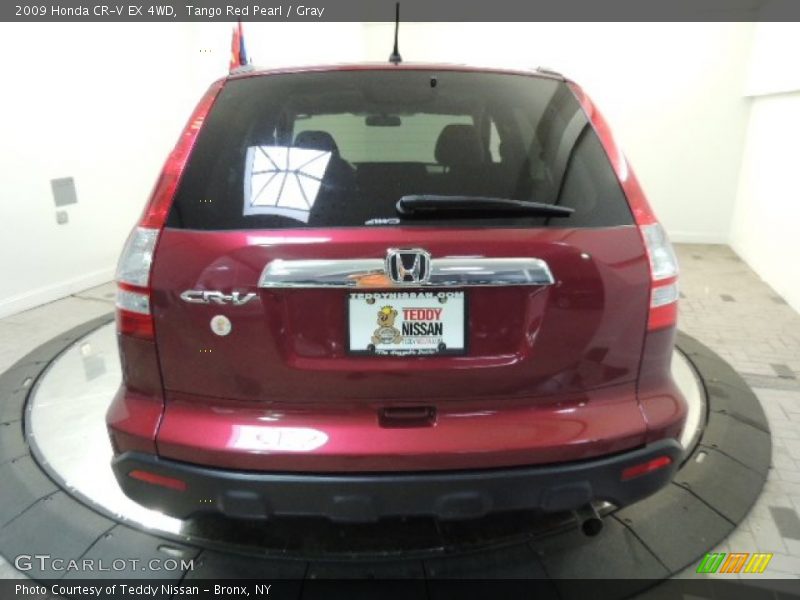 Tango Red Pearl / Gray 2009 Honda CR-V EX 4WD