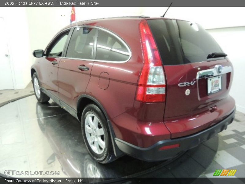 Tango Red Pearl / Gray 2009 Honda CR-V EX 4WD