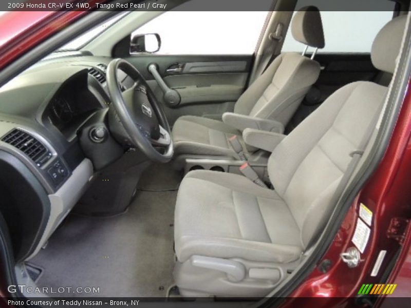Tango Red Pearl / Gray 2009 Honda CR-V EX 4WD