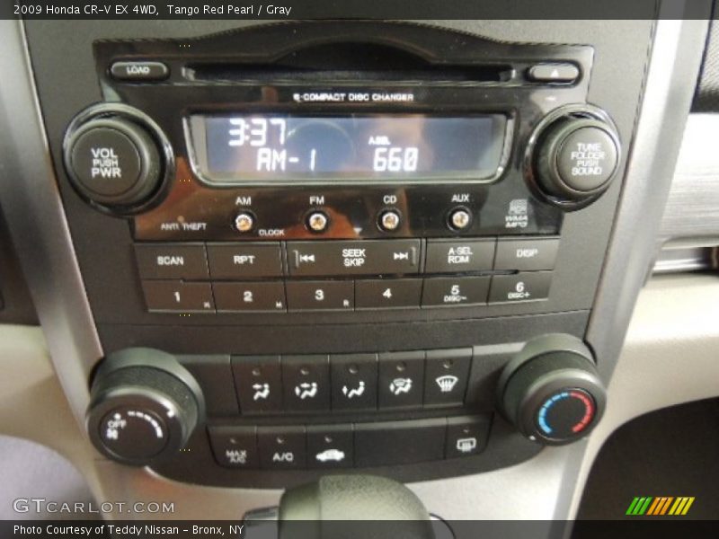 Tango Red Pearl / Gray 2009 Honda CR-V EX 4WD