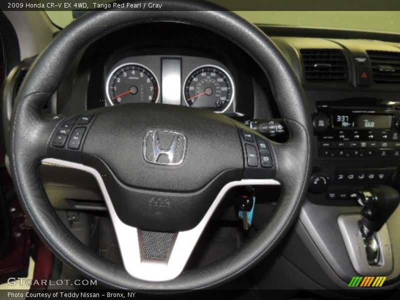 Tango Red Pearl / Gray 2009 Honda CR-V EX 4WD