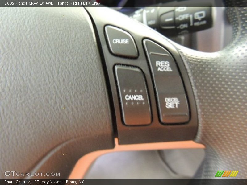 Tango Red Pearl / Gray 2009 Honda CR-V EX 4WD
