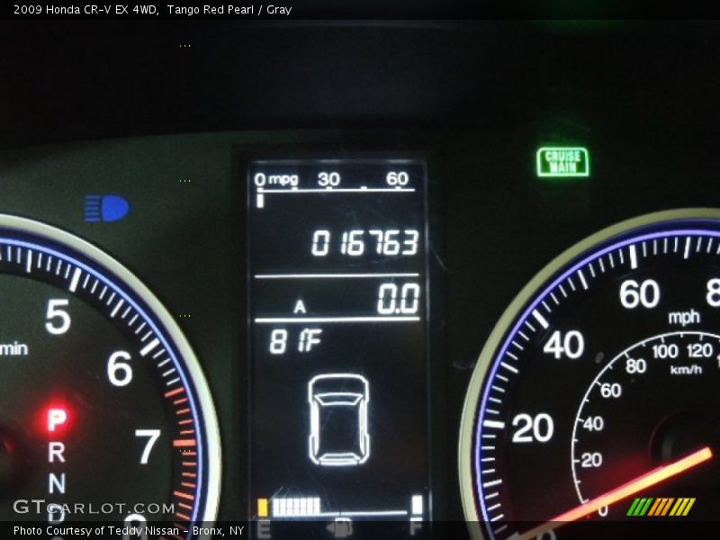 Tango Red Pearl / Gray 2009 Honda CR-V EX 4WD