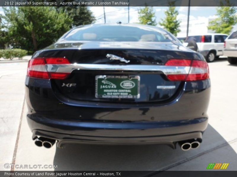 Azurite Blue Metallic / London Tan/Navy 2012 Jaguar XF Supercharged