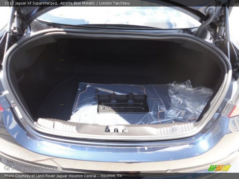 Azurite Blue Metallic / London Tan/Navy 2012 Jaguar XF Supercharged