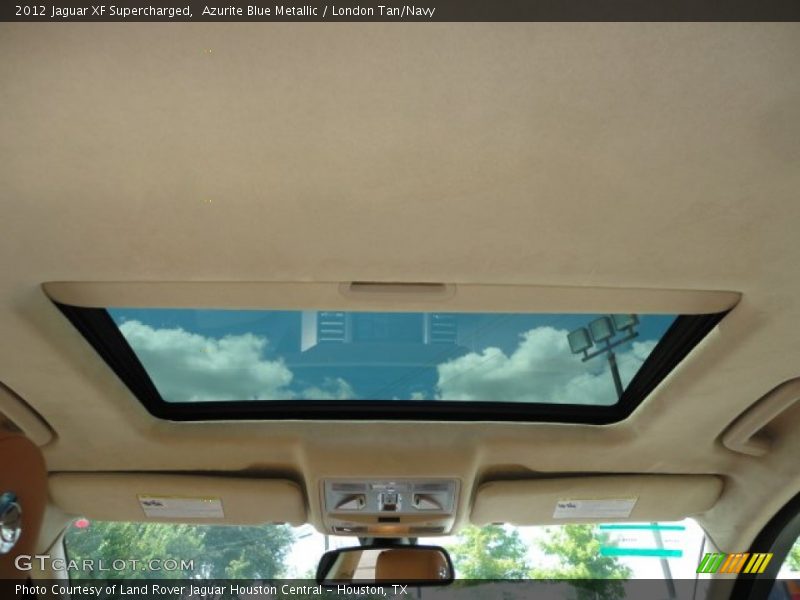 Azurite Blue Metallic / London Tan/Navy 2012 Jaguar XF Supercharged