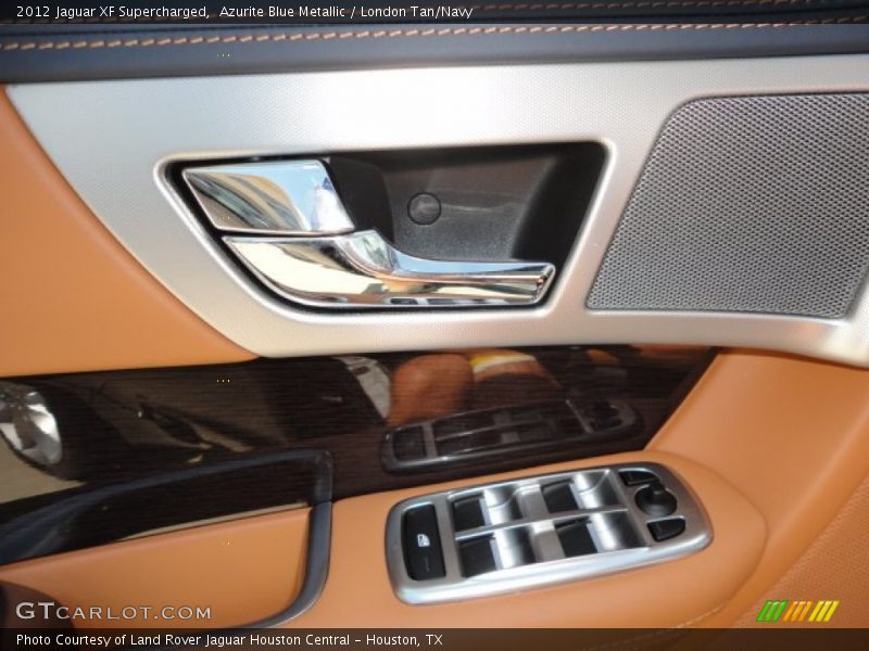 Azurite Blue Metallic / London Tan/Navy 2012 Jaguar XF Supercharged