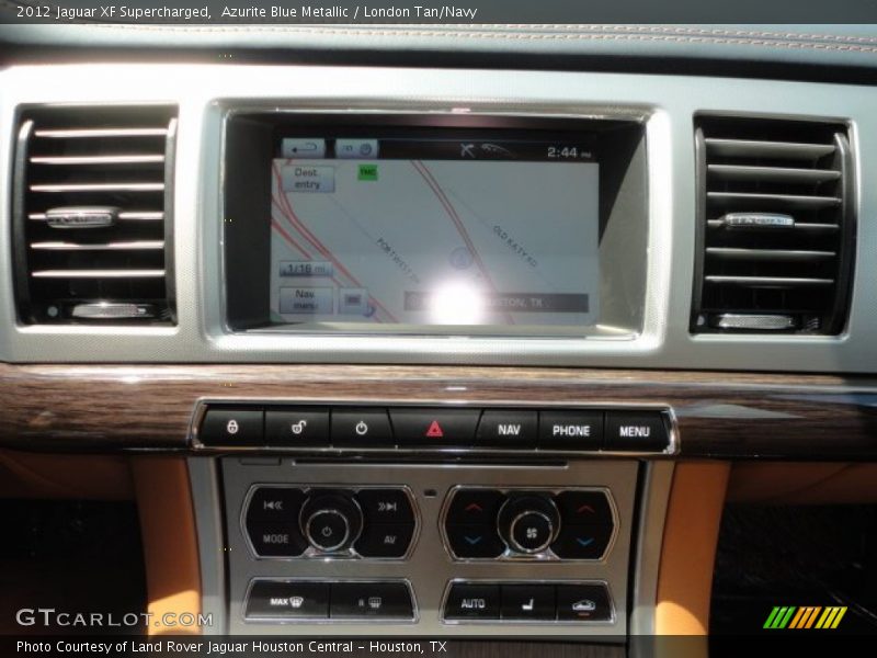 Azurite Blue Metallic / London Tan/Navy 2012 Jaguar XF Supercharged
