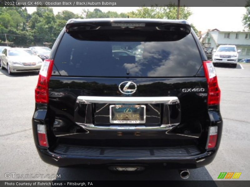 Obsidian Black / Black/Auburn Bubinga 2012 Lexus GX 460