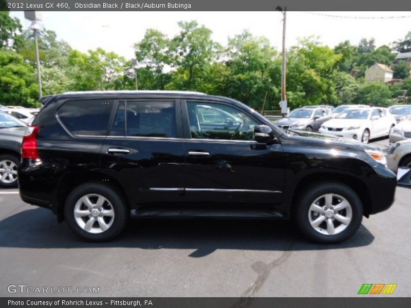 Obsidian Black / Black/Auburn Bubinga 2012 Lexus GX 460