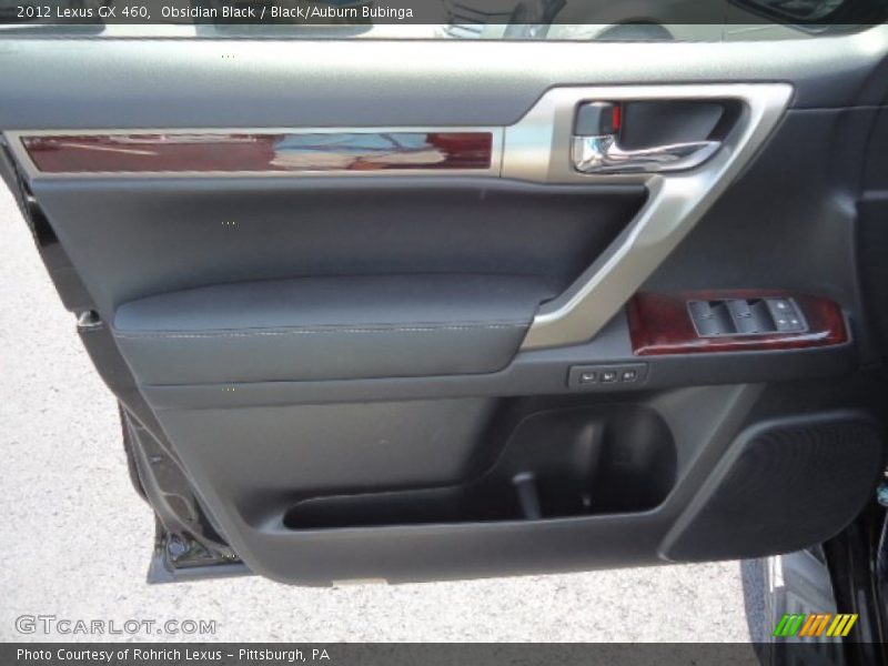 Obsidian Black / Black/Auburn Bubinga 2012 Lexus GX 460