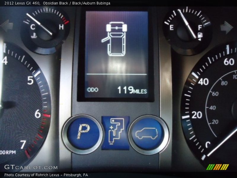 Obsidian Black / Black/Auburn Bubinga 2012 Lexus GX 460