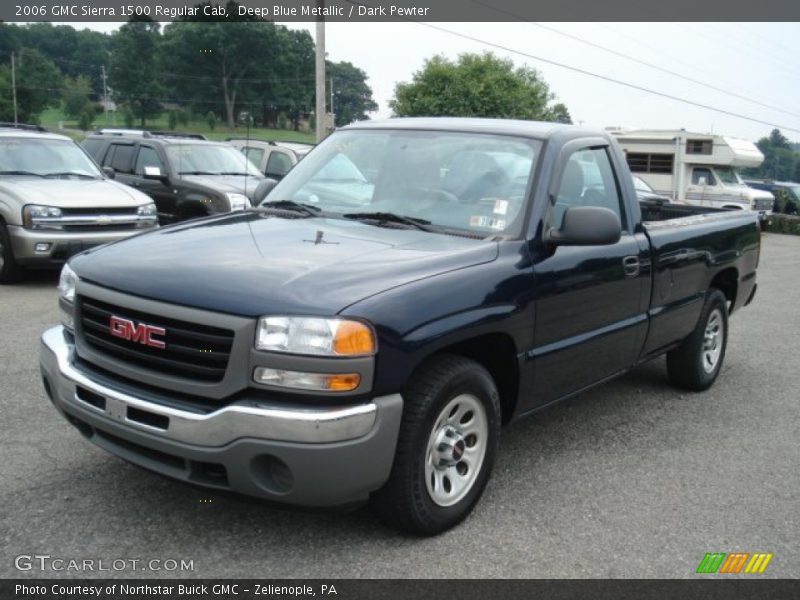 Deep Blue Metallic / Dark Pewter 2006 GMC Sierra 1500 Regular Cab