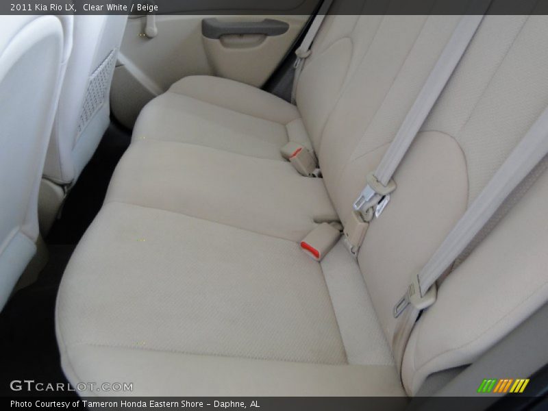 Clear White / Beige 2011 Kia Rio LX