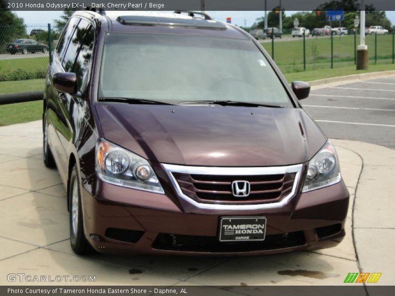 Dark Cherry Pearl / Beige 2010 Honda Odyssey EX-L