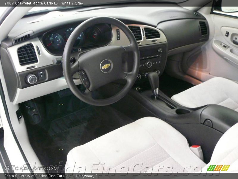 White / Gray 2007 Chevrolet Monte Carlo LS