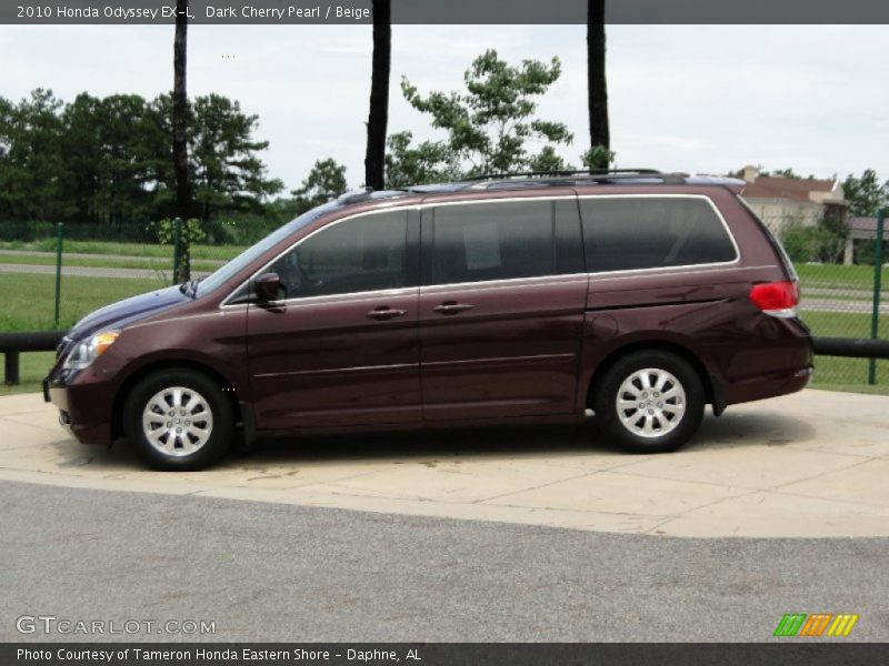 Dark Cherry Pearl / Beige 2010 Honda Odyssey EX-L