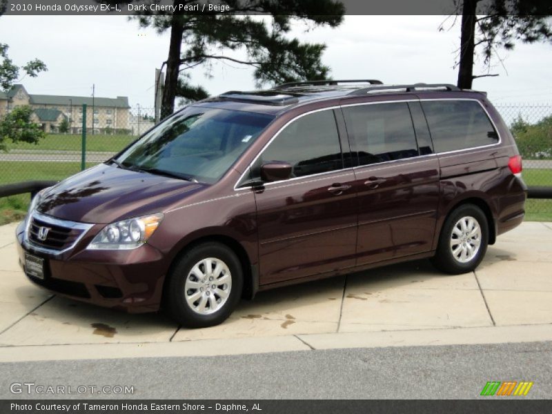 Dark Cherry Pearl / Beige 2010 Honda Odyssey EX-L