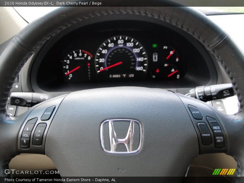 Dark Cherry Pearl / Beige 2010 Honda Odyssey EX-L