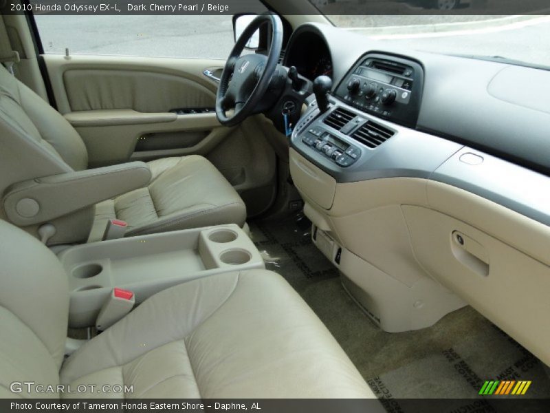 Dark Cherry Pearl / Beige 2010 Honda Odyssey EX-L