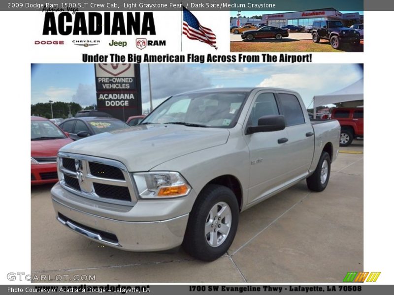 Light Graystone Pearl / Dark Slate/Medium Graystone 2009 Dodge Ram 1500 SLT Crew Cab