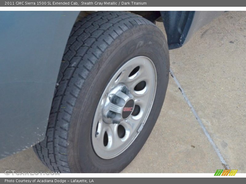 Stealth Gray Metallic / Dark Titanium 2011 GMC Sierra 1500 SL Extended Cab