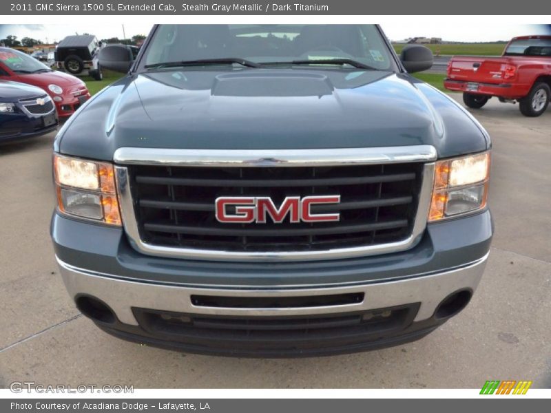 Stealth Gray Metallic / Dark Titanium 2011 GMC Sierra 1500 SL Extended Cab