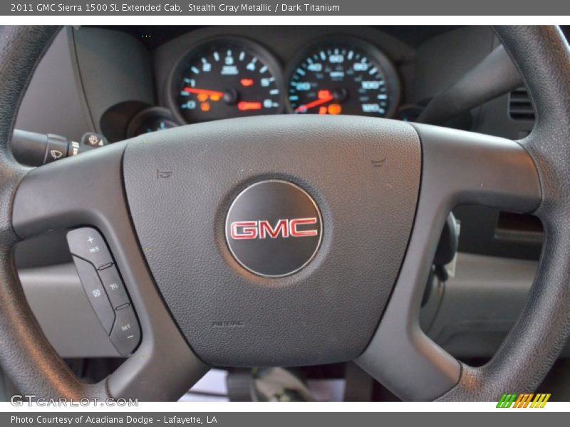 Stealth Gray Metallic / Dark Titanium 2011 GMC Sierra 1500 SL Extended Cab