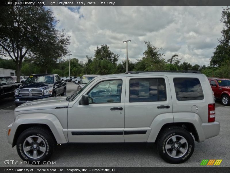Light Graystone Pearl / Pastel Slate Gray 2008 Jeep Liberty Sport