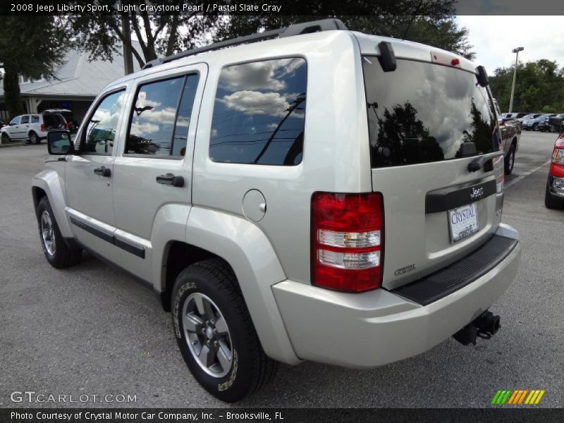 Light Graystone Pearl / Pastel Slate Gray 2008 Jeep Liberty Sport