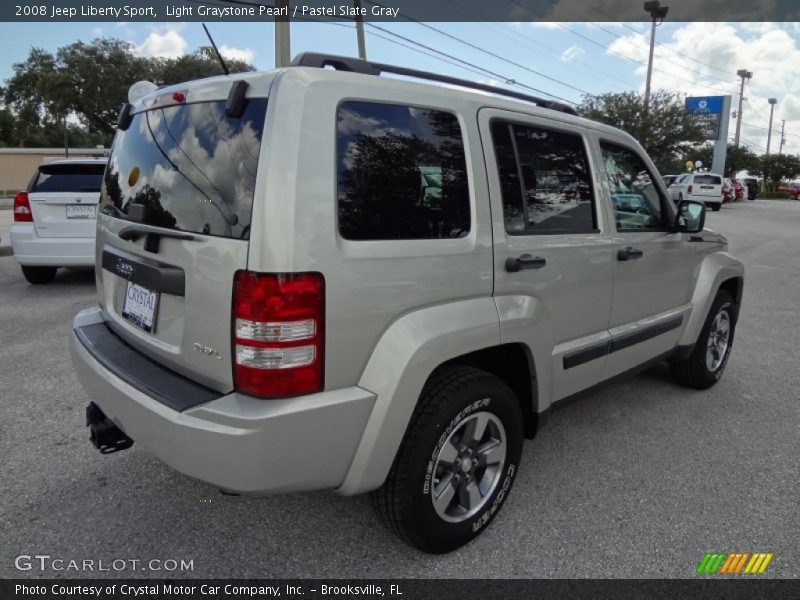 Light Graystone Pearl / Pastel Slate Gray 2008 Jeep Liberty Sport