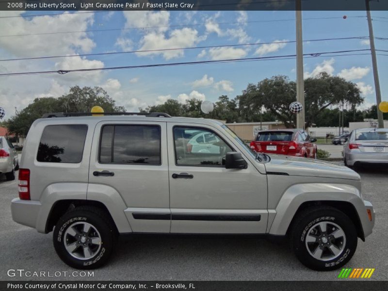 Light Graystone Pearl / Pastel Slate Gray 2008 Jeep Liberty Sport