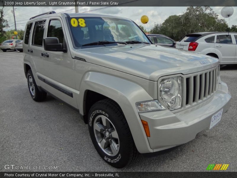 Light Graystone Pearl / Pastel Slate Gray 2008 Jeep Liberty Sport