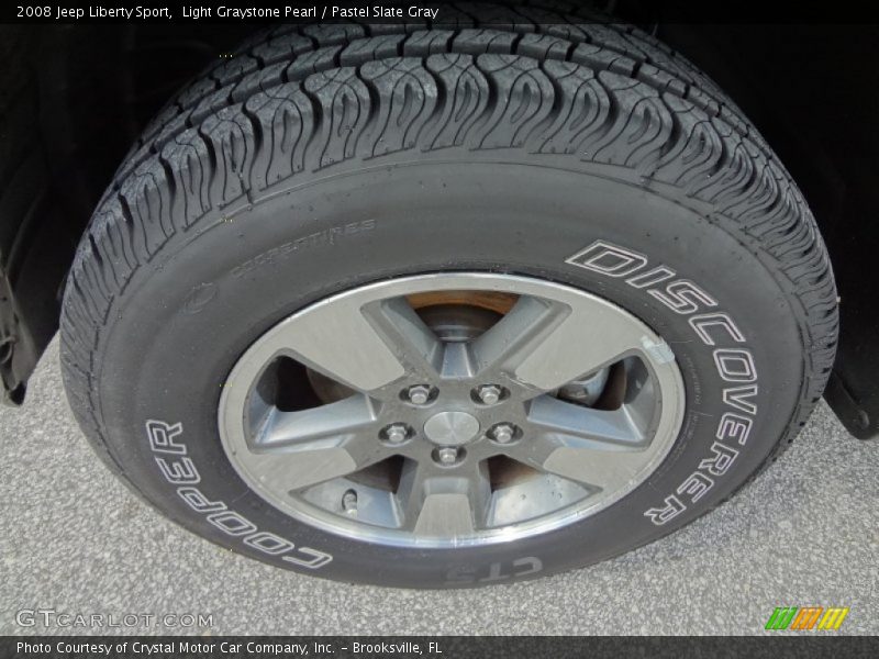 Light Graystone Pearl / Pastel Slate Gray 2008 Jeep Liberty Sport