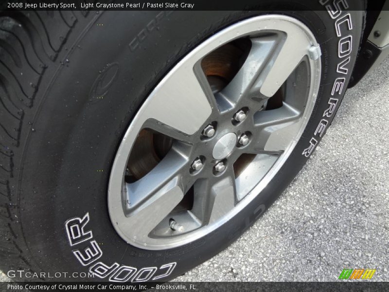 Light Graystone Pearl / Pastel Slate Gray 2008 Jeep Liberty Sport