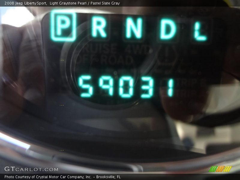 Light Graystone Pearl / Pastel Slate Gray 2008 Jeep Liberty Sport