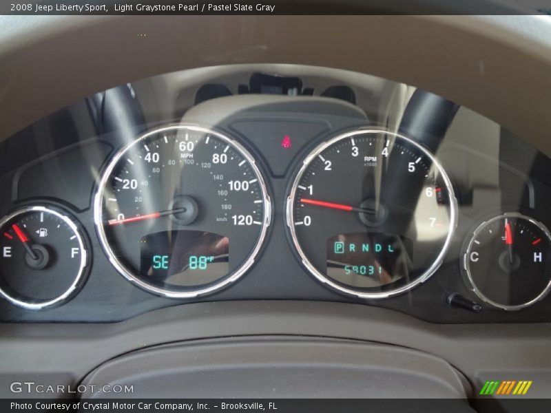 Light Graystone Pearl / Pastel Slate Gray 2008 Jeep Liberty Sport